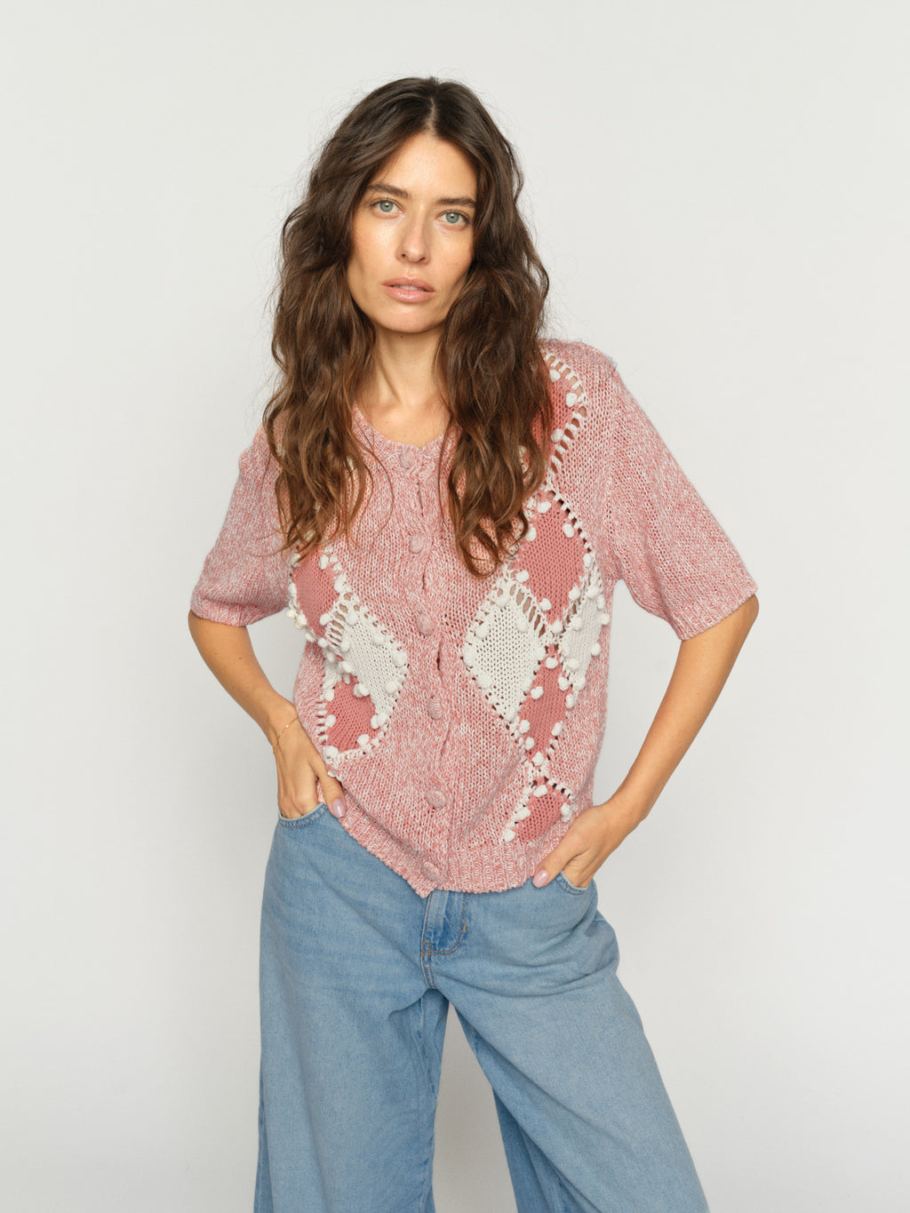 ELIO SS KNIT CARDIGAN