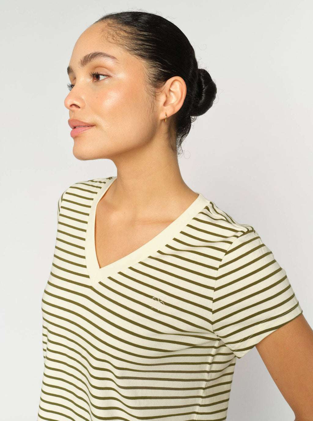 KALA V SS STRIPE TEE