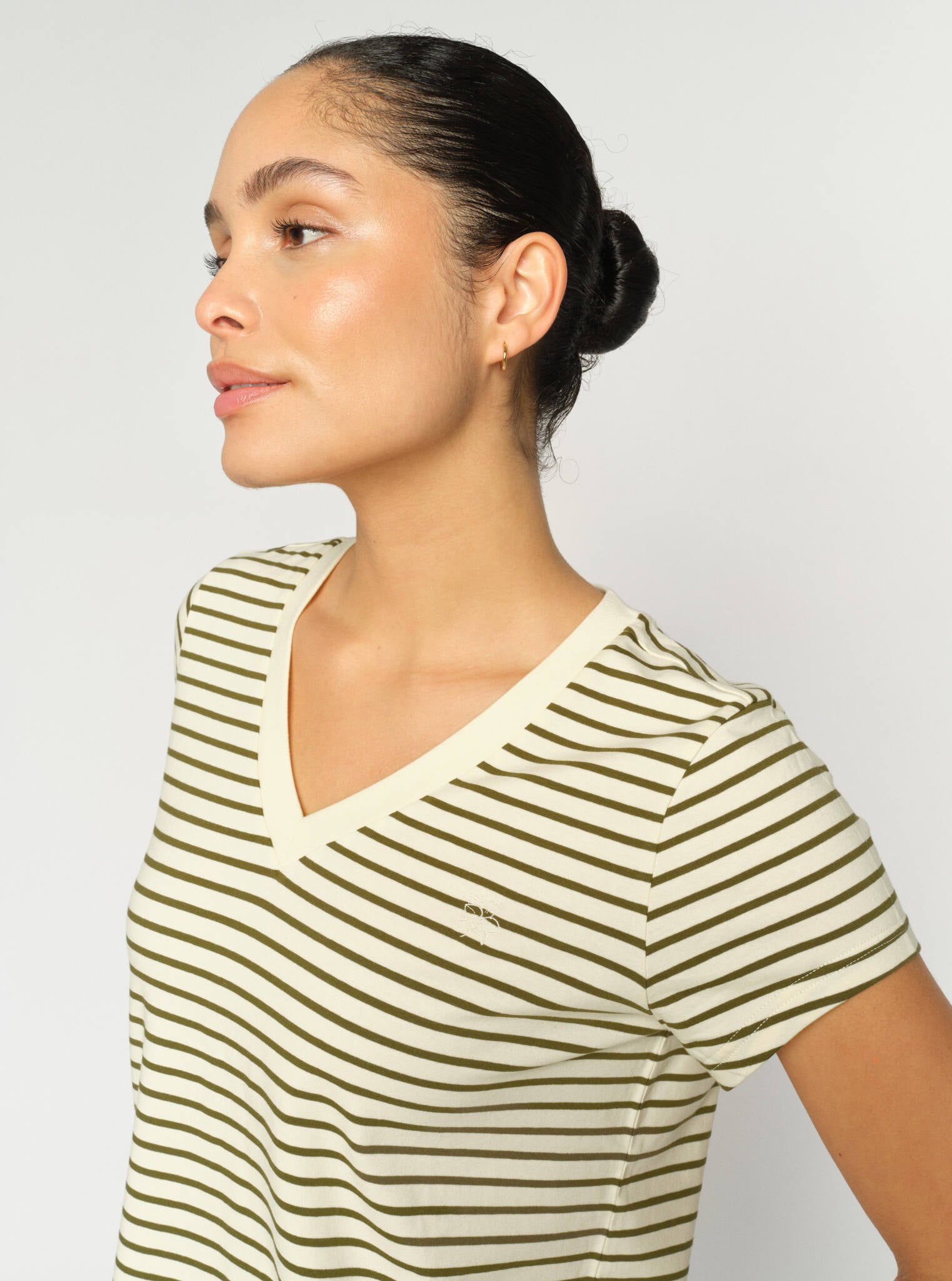 KALA V SS STRIPE TEE