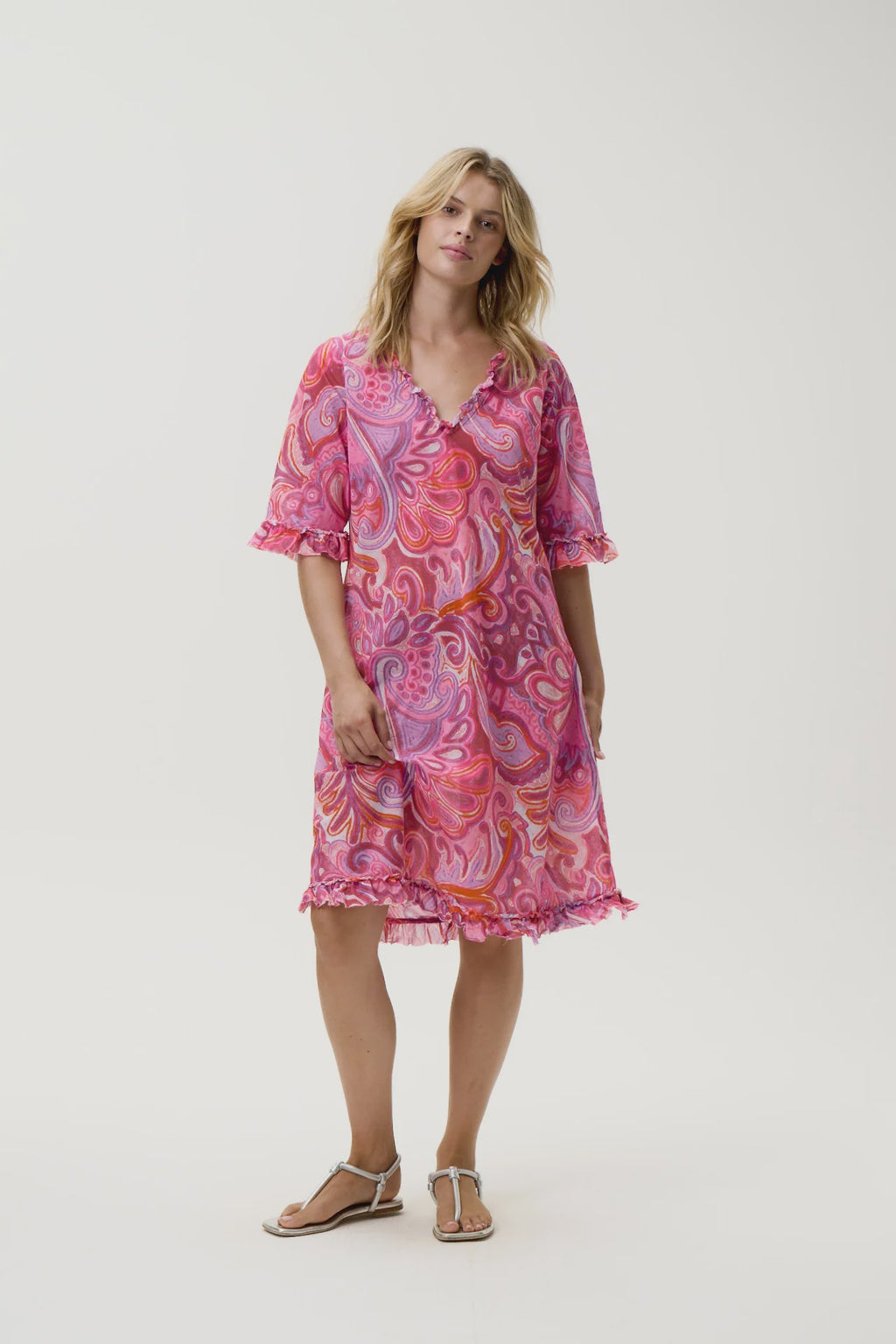 POPPY MERIDA PINK SWIRL DRESS