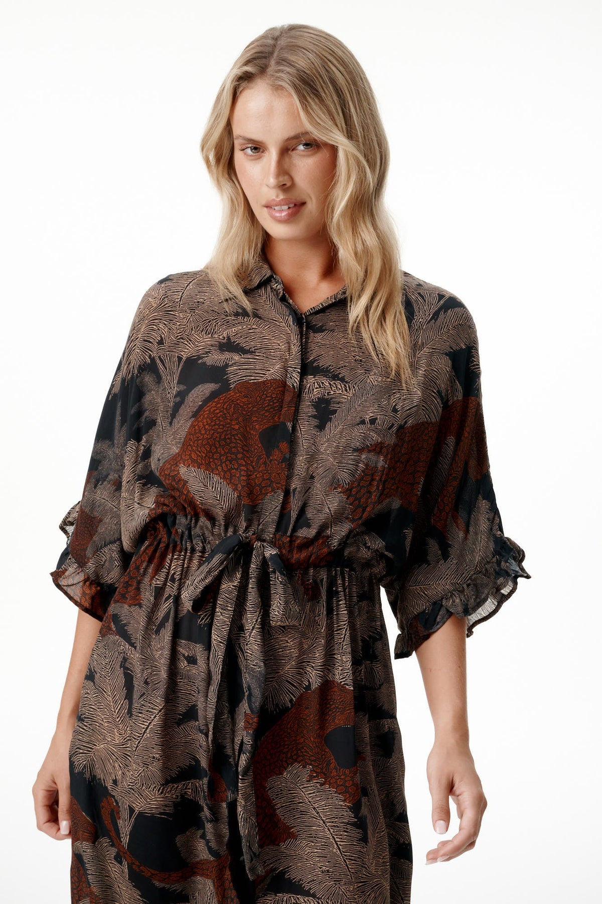 JASMINE PALM SAFARI COTTON VISCOSE