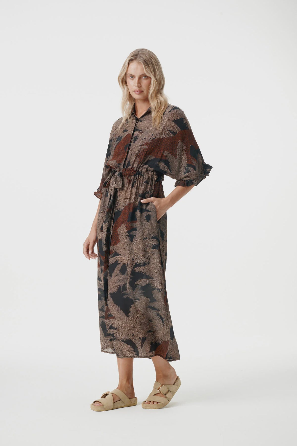 JASMINE PALM SAFARI COTTON VISCOSE