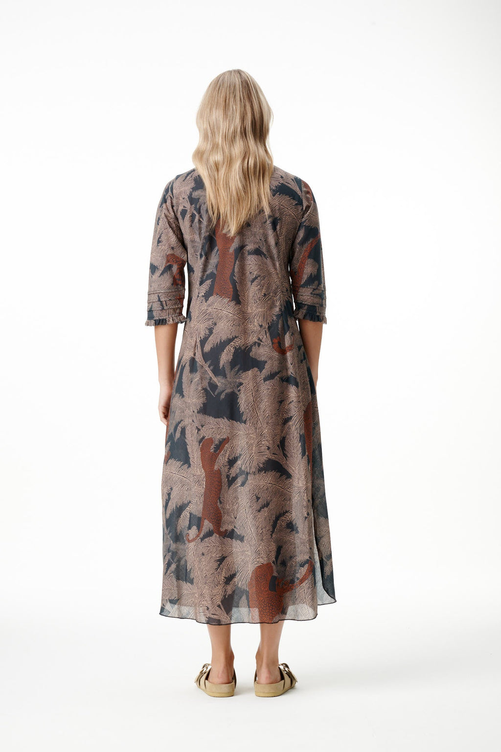 LONG POPPY PALM SAFARI COTTON