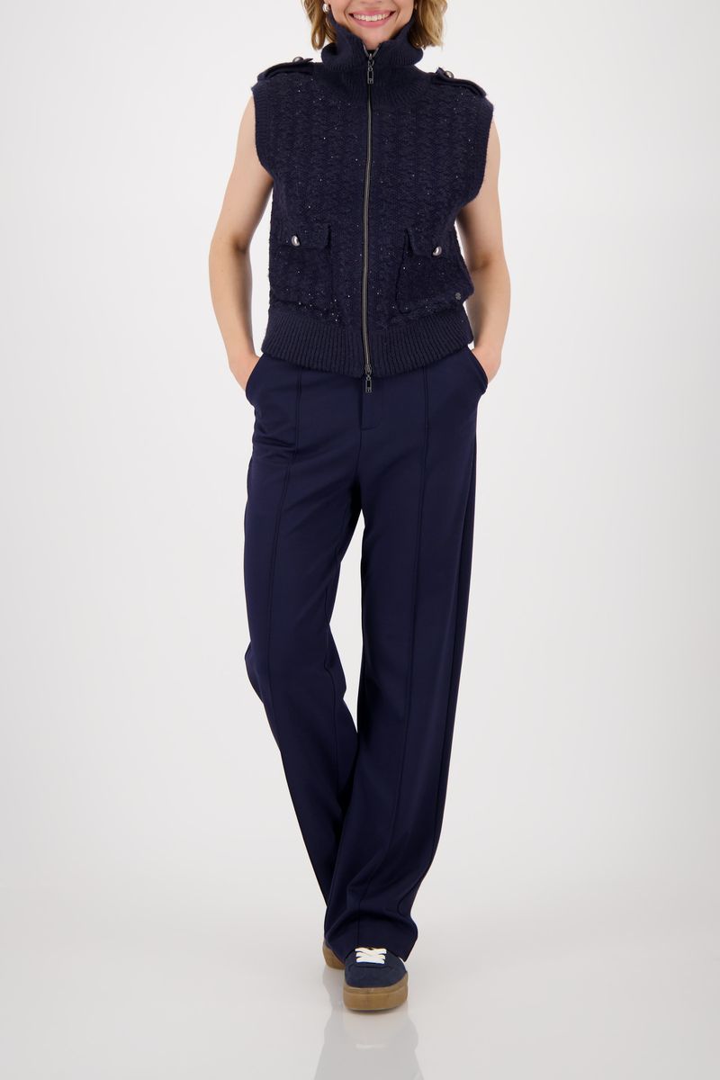 JACKET KNIT VEST TWEED