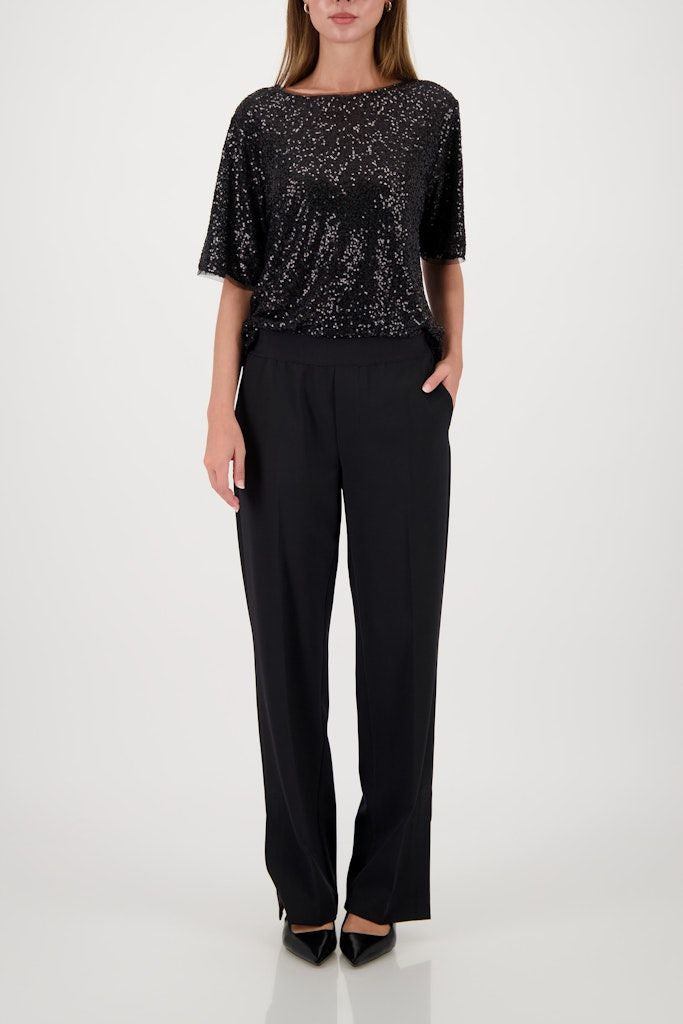 PLEATED PANTS - BLK