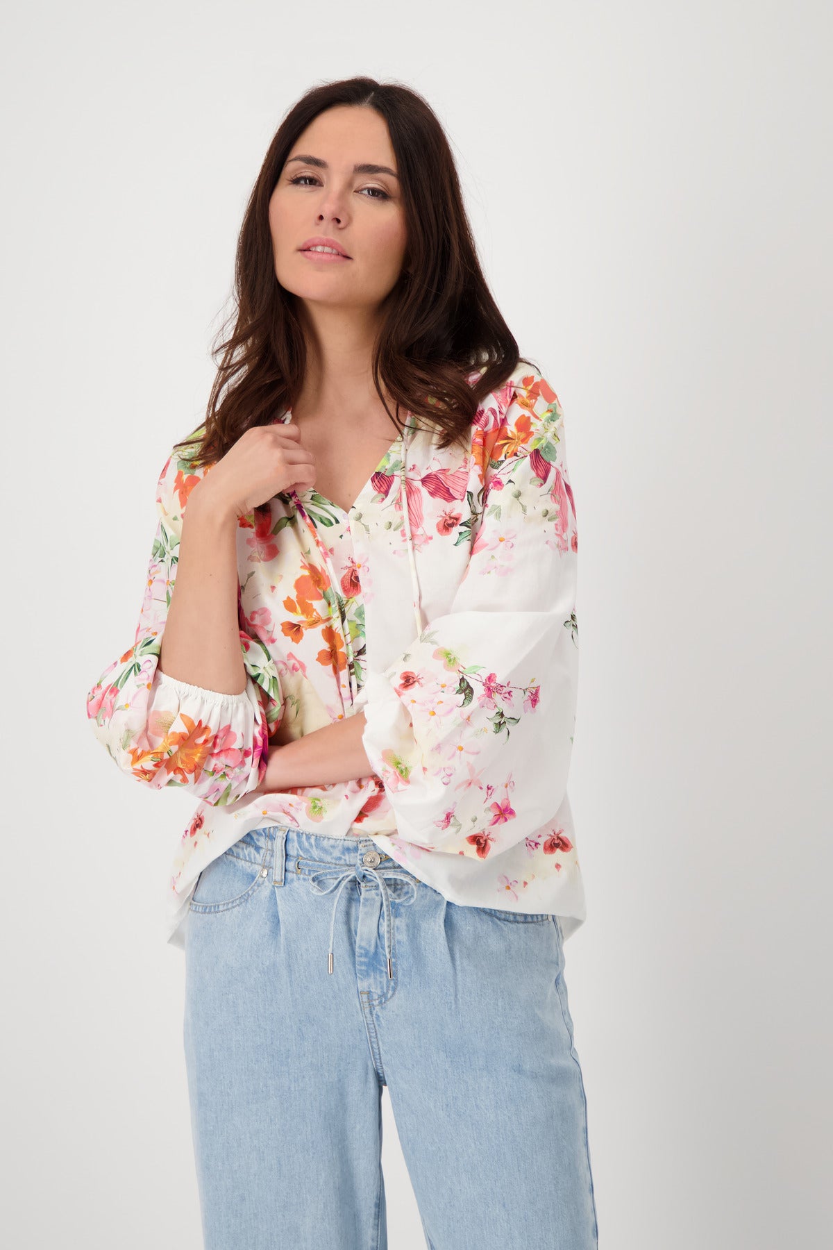 BLOUSE FLORAL GRADIENTALLO