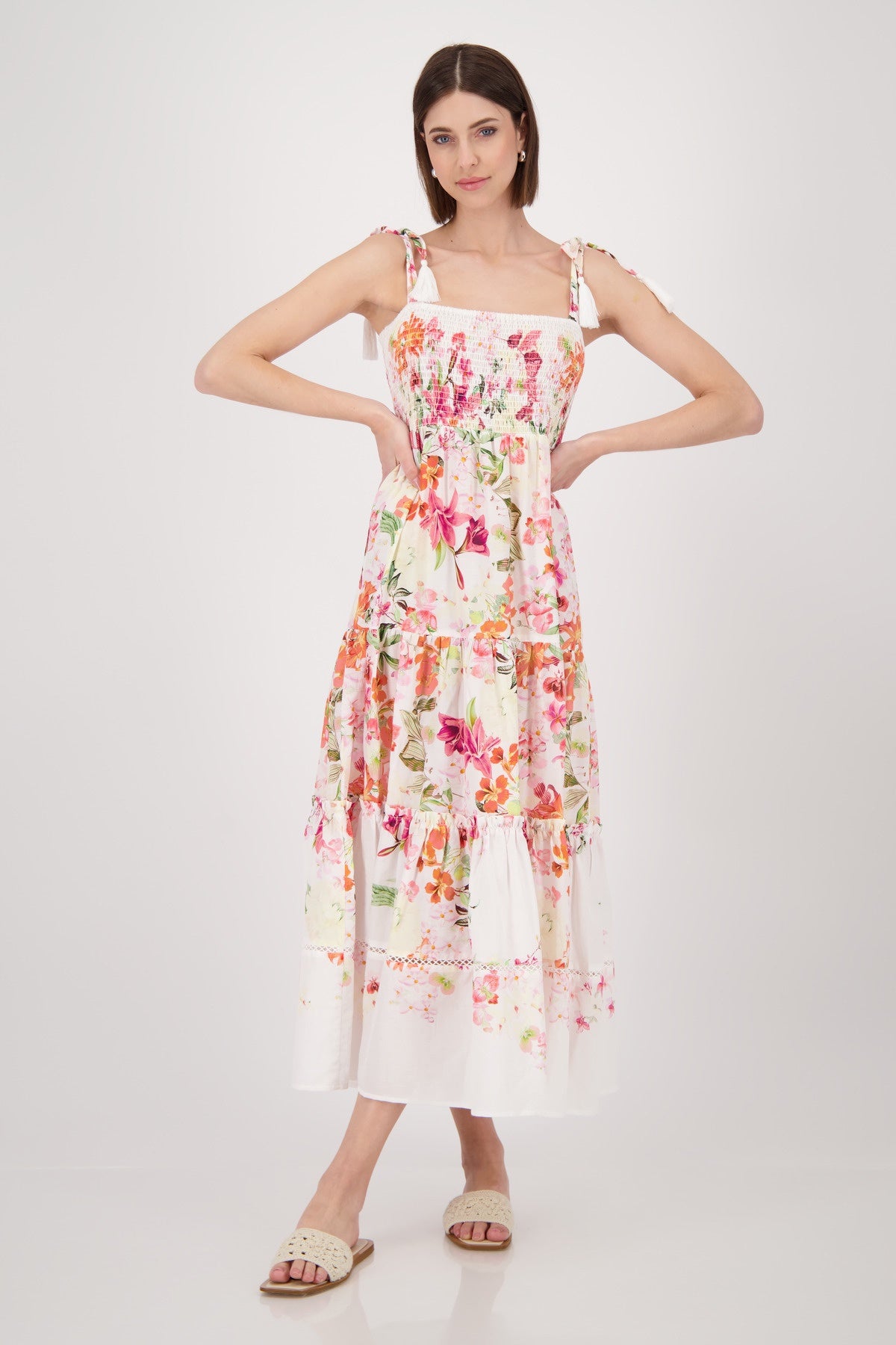 FLORAL GRADIENTALL DRESS