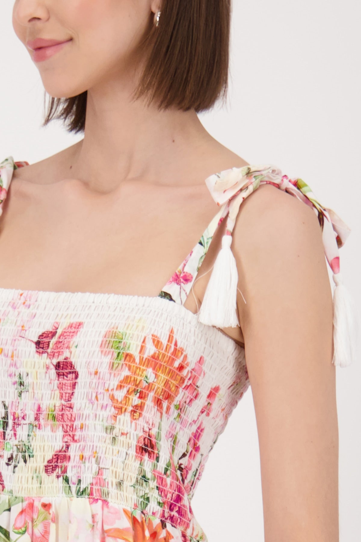 FLORAL GRADIENTALL DRESS