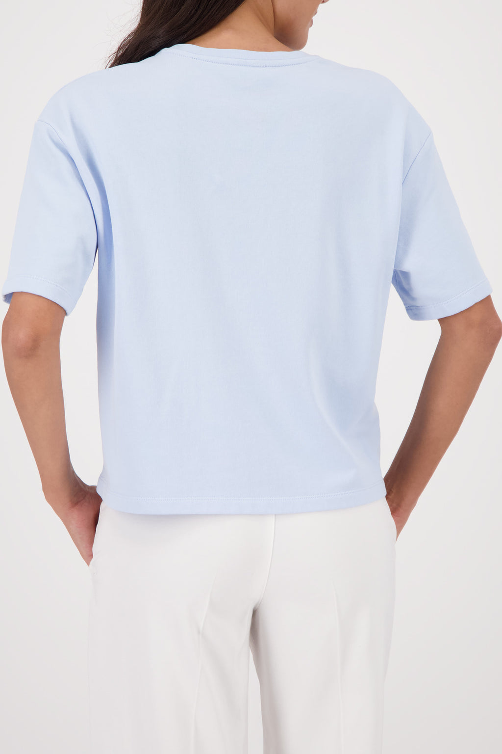ROUND NECK LEGLETS JERSEY - LIGHT SKY