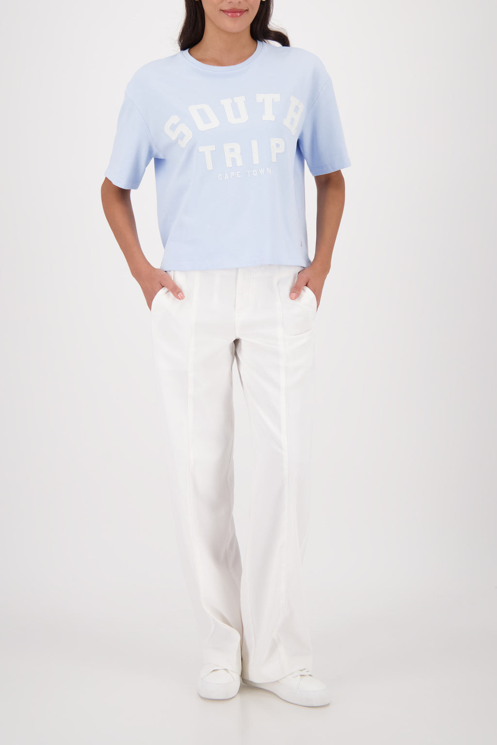 ROUND NECK LEGLETS JERSEY - LIGHT SKY