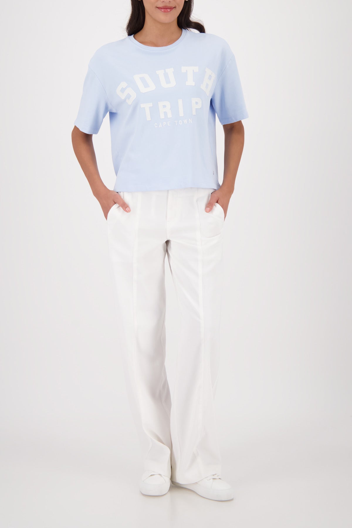 ROUND NECK LEGLETS JERSEY - LIGHT SKY