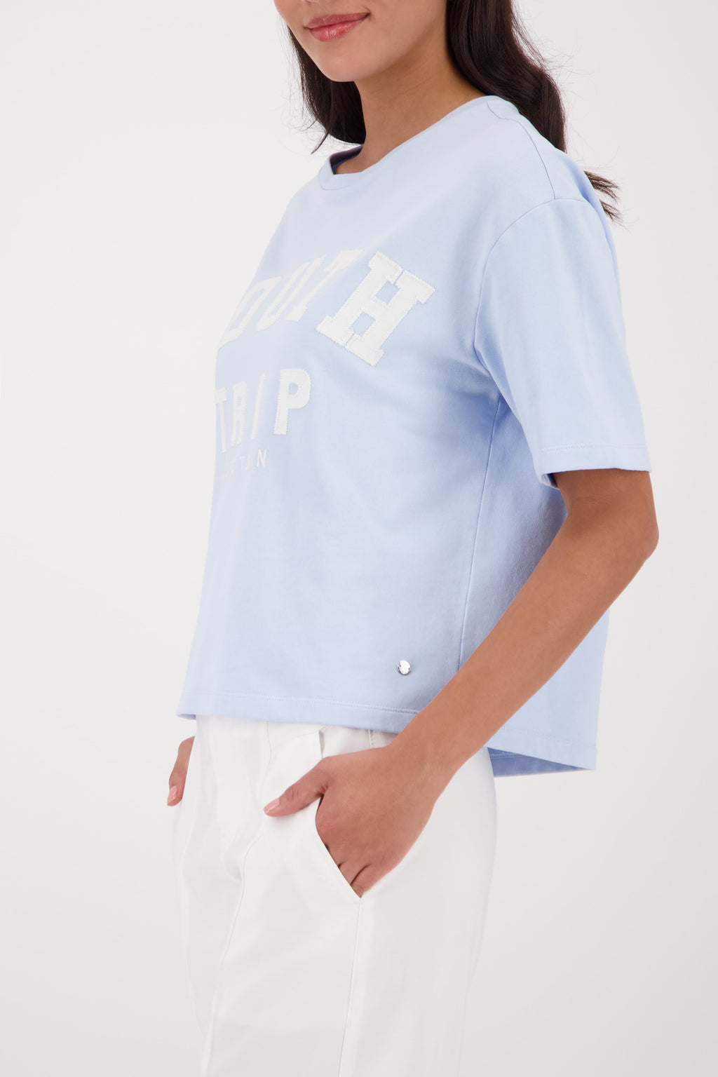 ROUND NECK LEGLETS JERSEY - LIGHT SKY