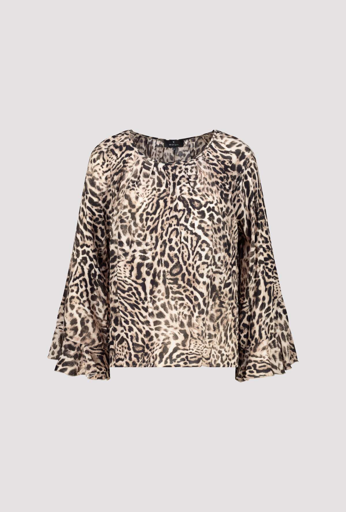 BLOUSE LEO ALL-OVER - DK CHOC