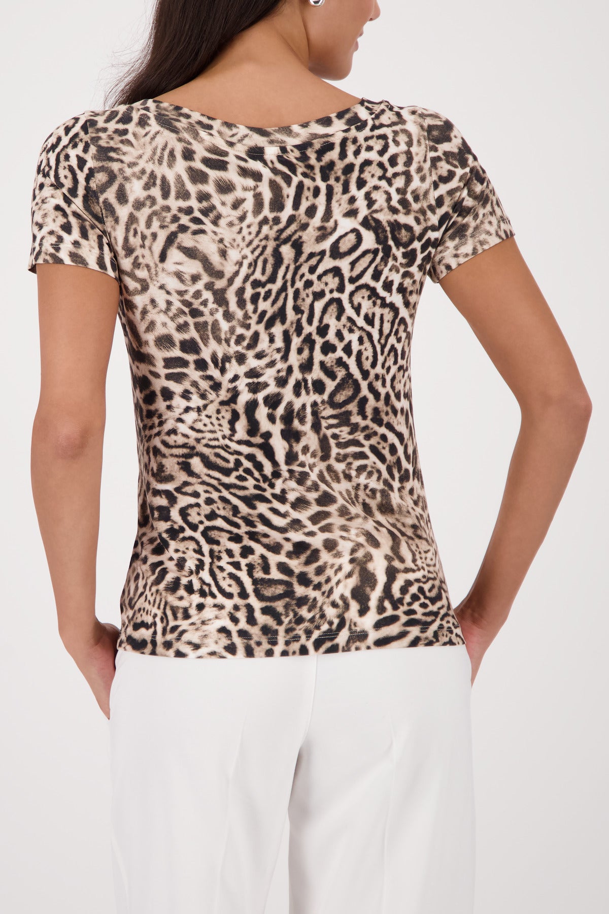 SHIRT ALL-OVER LEO -DK CHOC