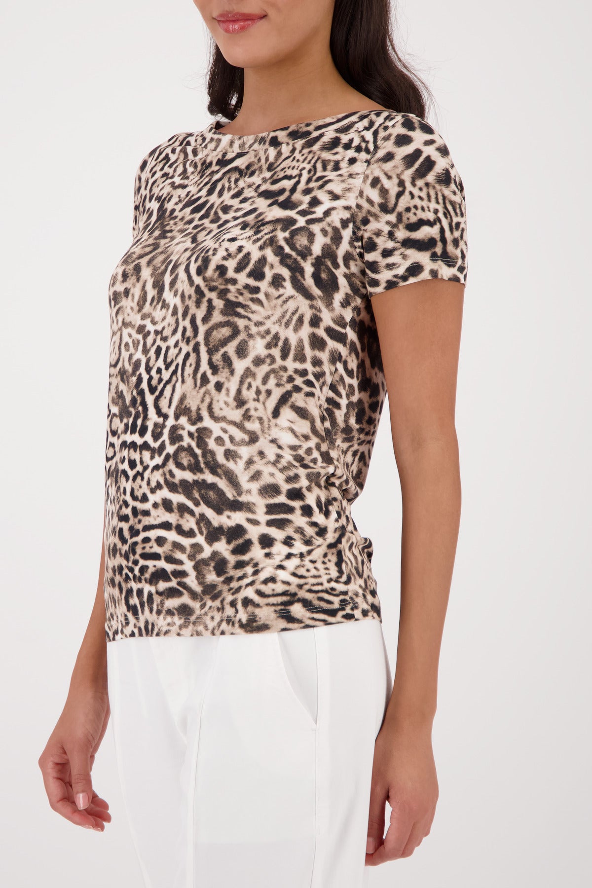 SHIRT ALL-OVER LEO -DK CHOC