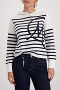 STRIPED SWEATER & EMBLEM