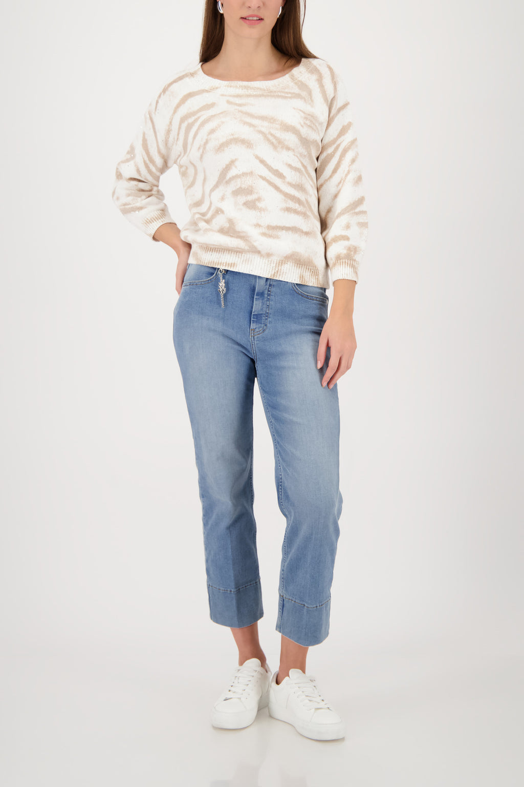All Over Tiger Print Sweater