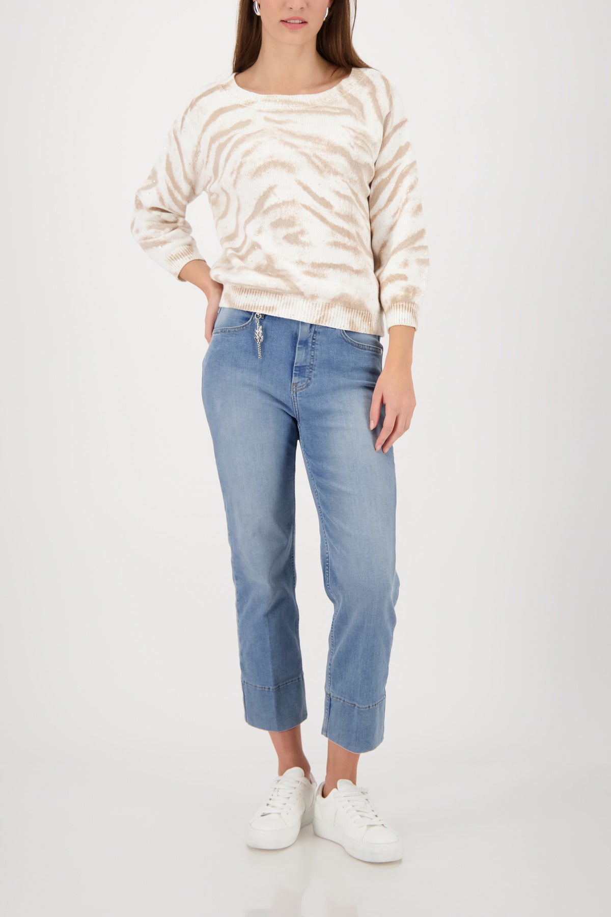 All Over Tiger Print Sweater