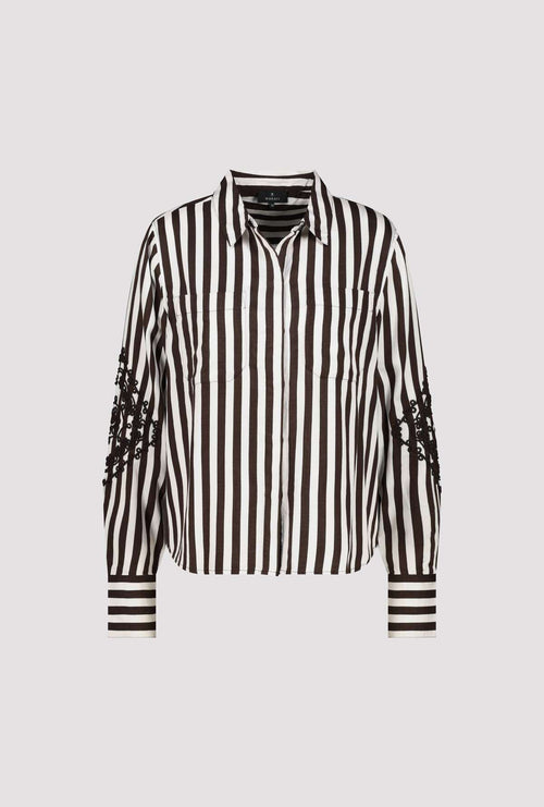 ALL-OVER STRIPE CHOC SWEATER