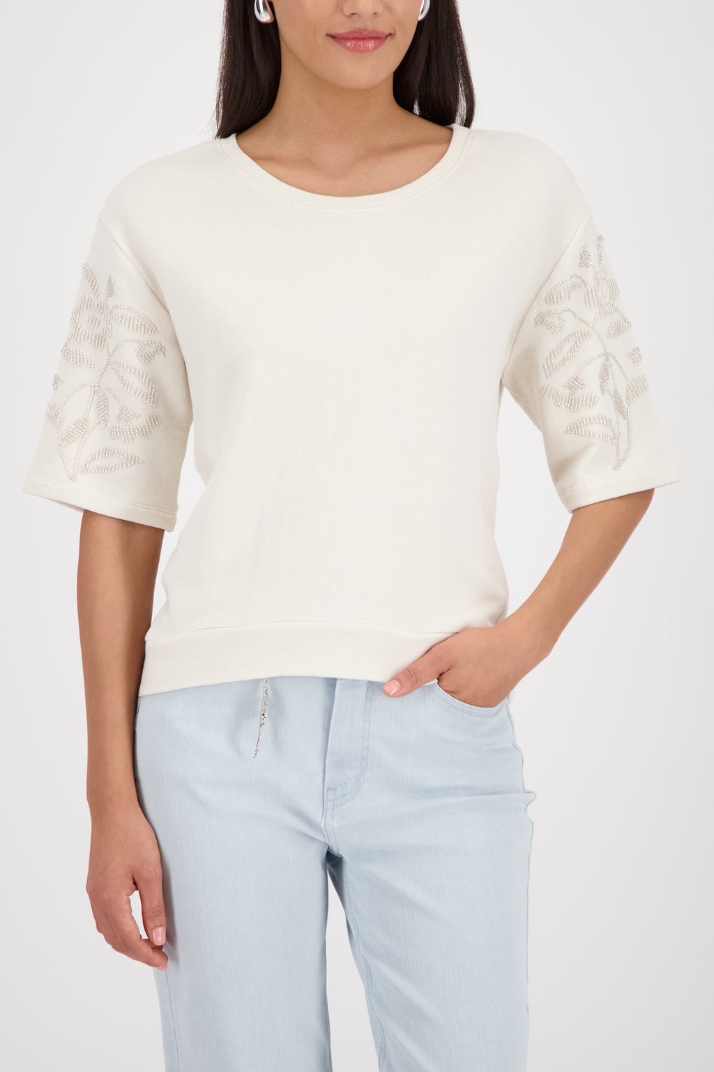 Cord Embroidery Jersey