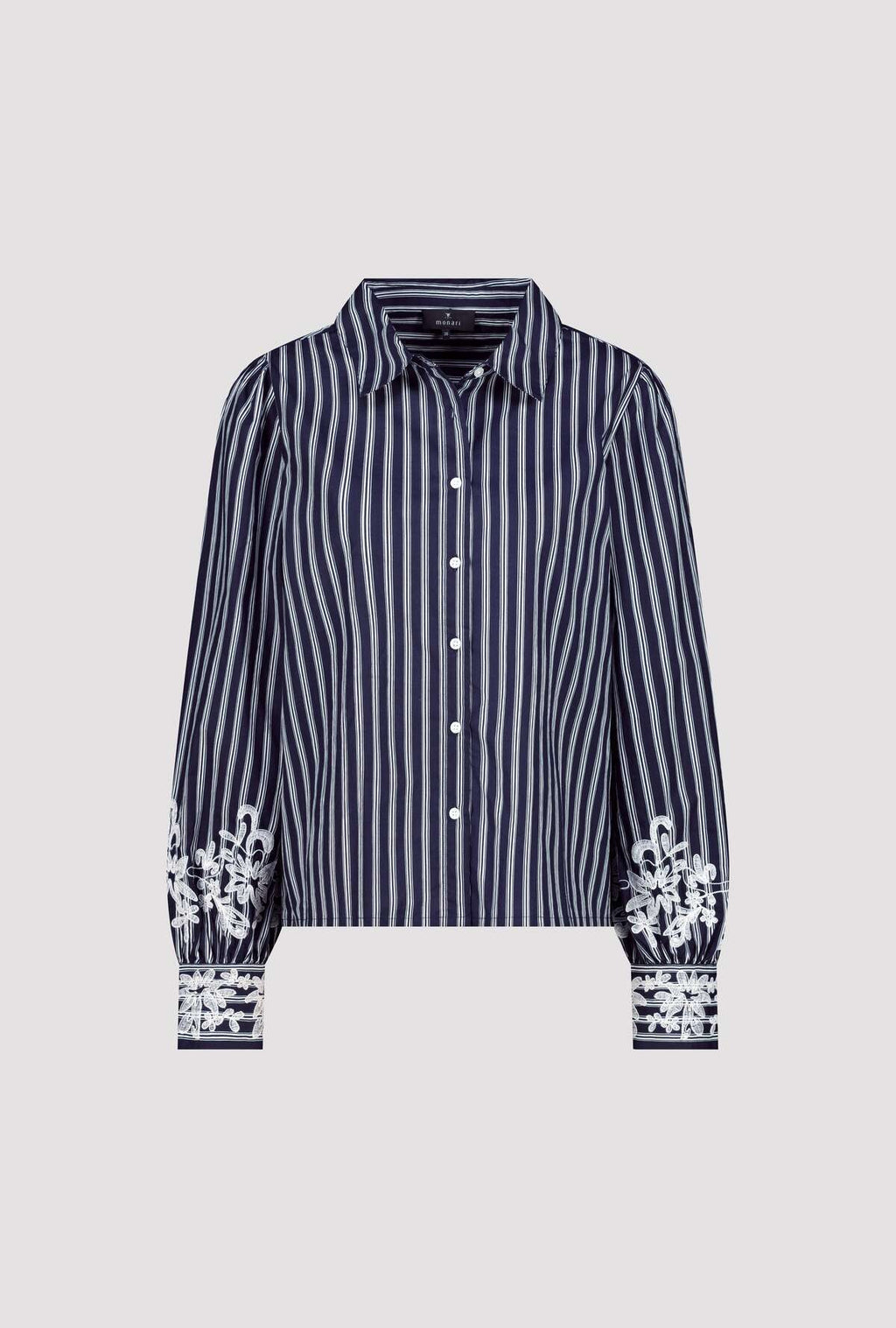 BLOUSE STRIPES & LACE