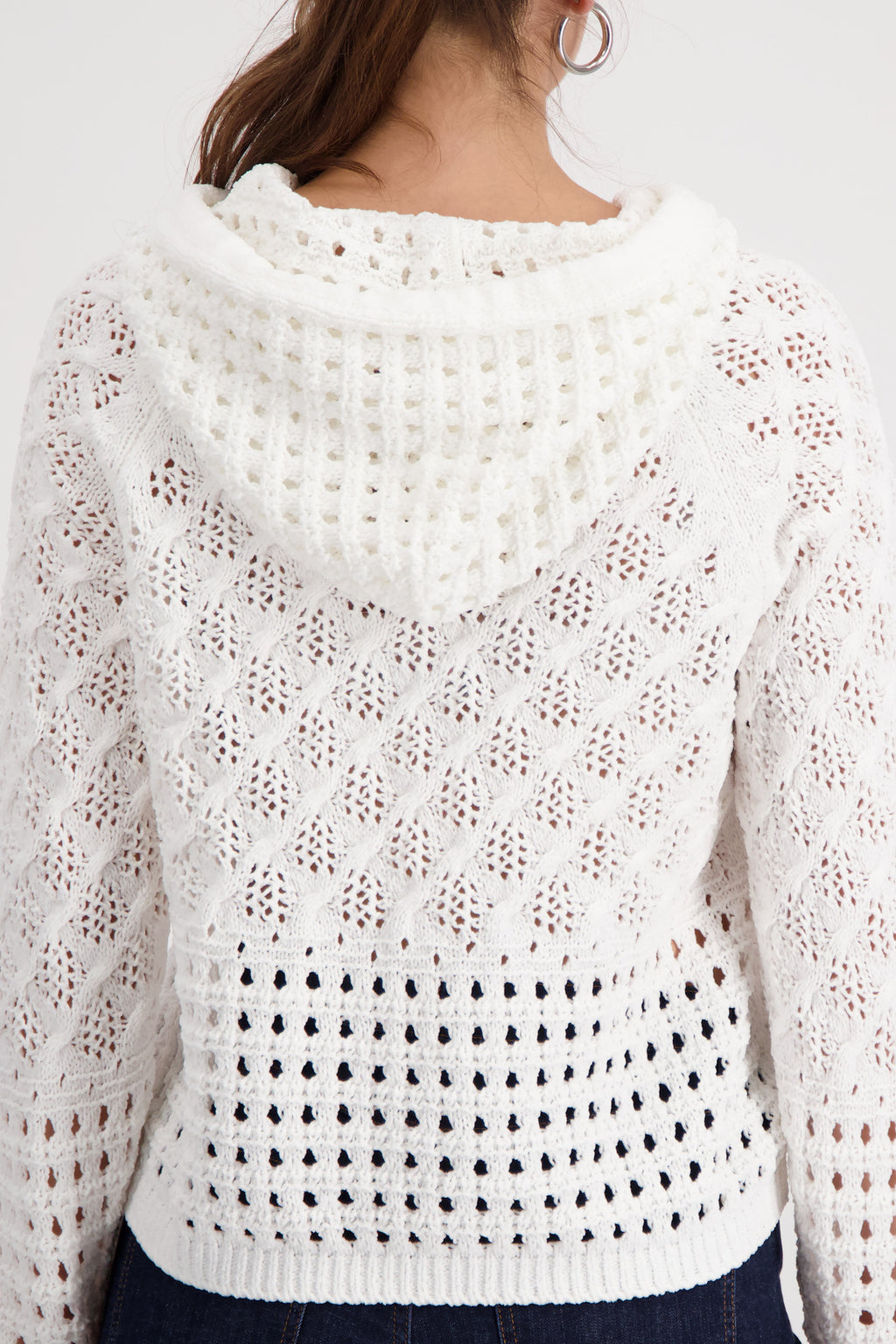 Open Knit Chenille Sweater