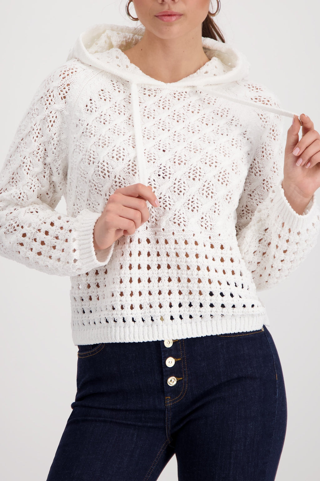 Open Knit Chenille Sweater