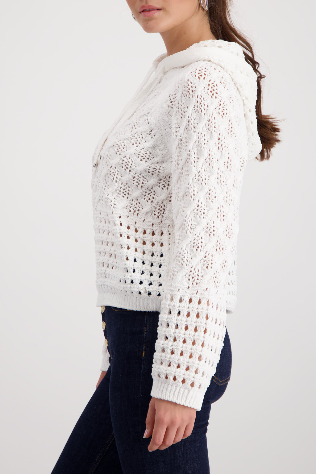 Open Knit Chenille Sweater