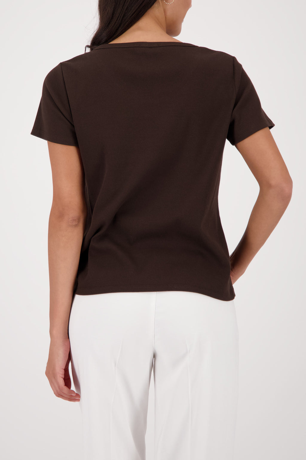 ZEBRA T-SHIRT -DK CHOC