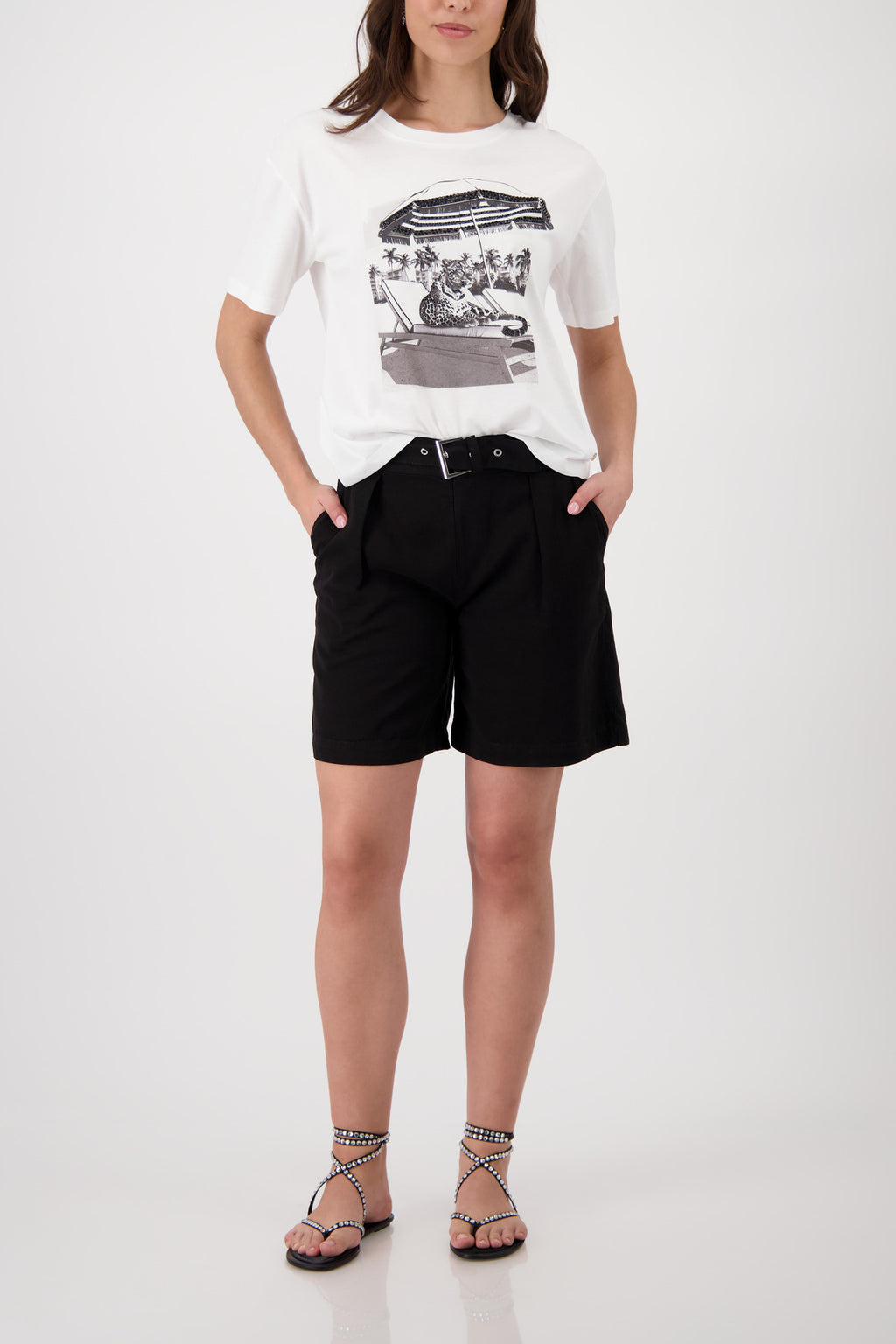 LINEN BLEND SHORTS
