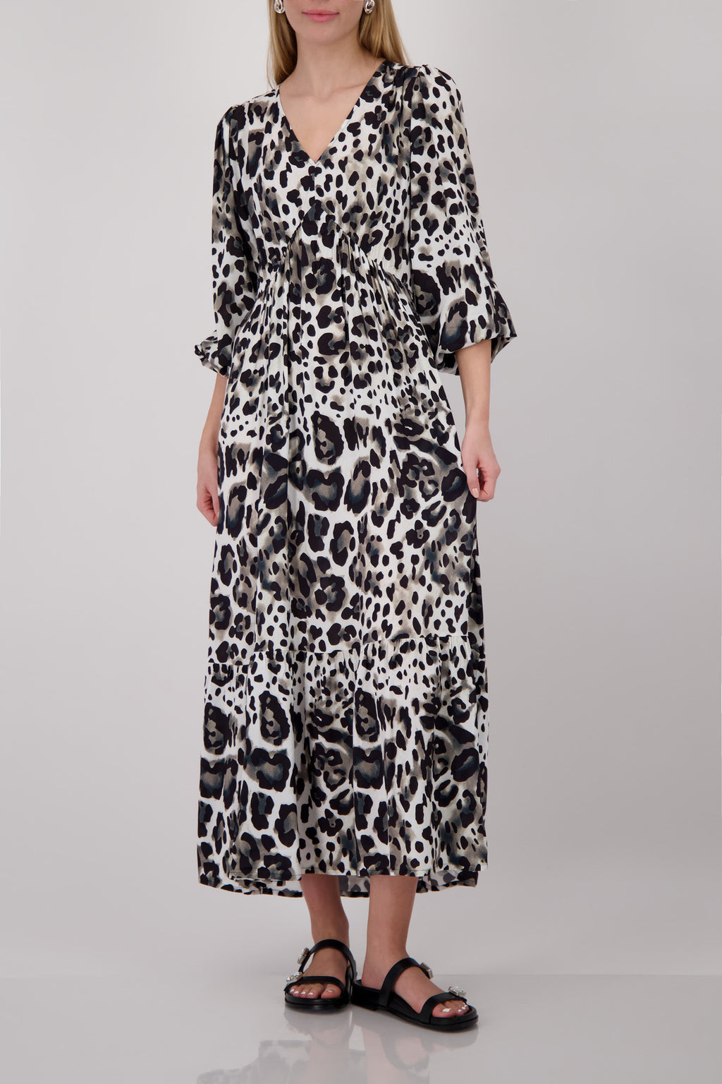 ALL-OVER LEO PRINT DRESS