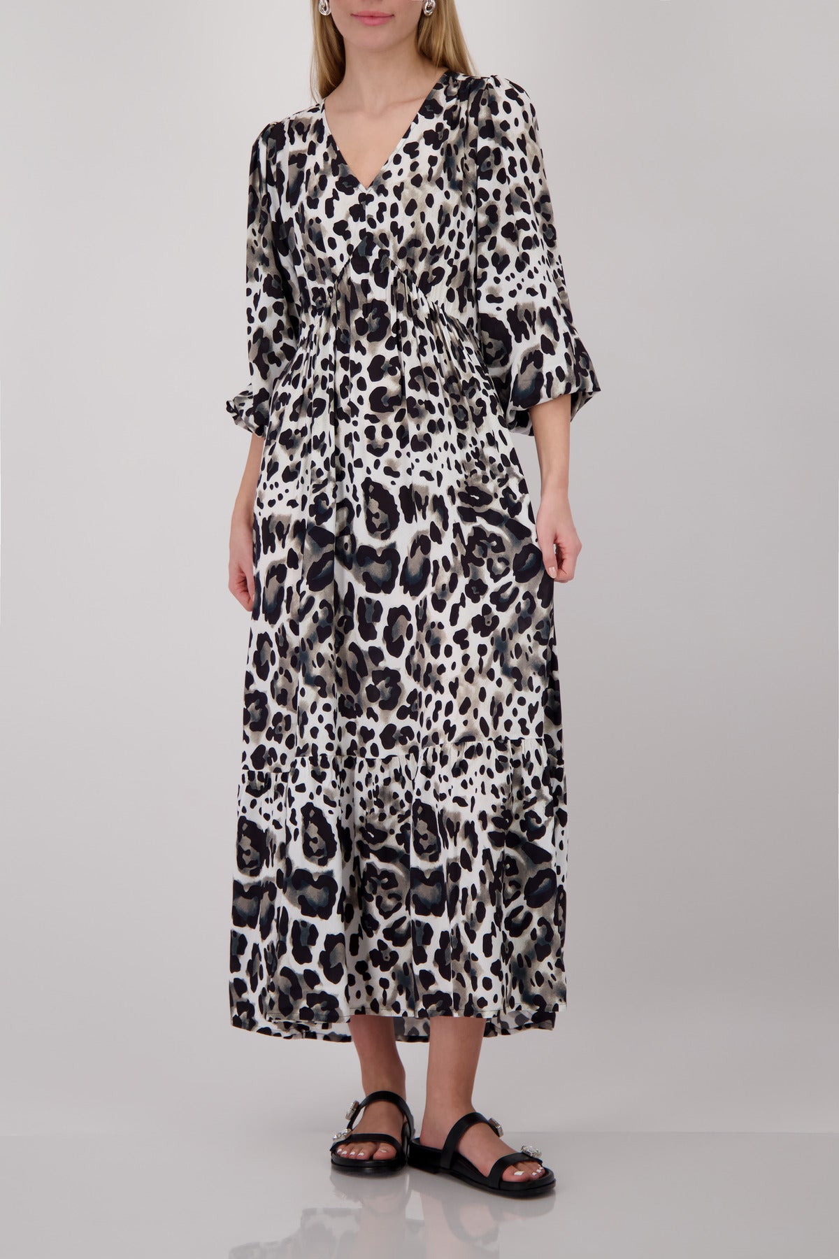 ALL-OVER LEO PRINT DRESS