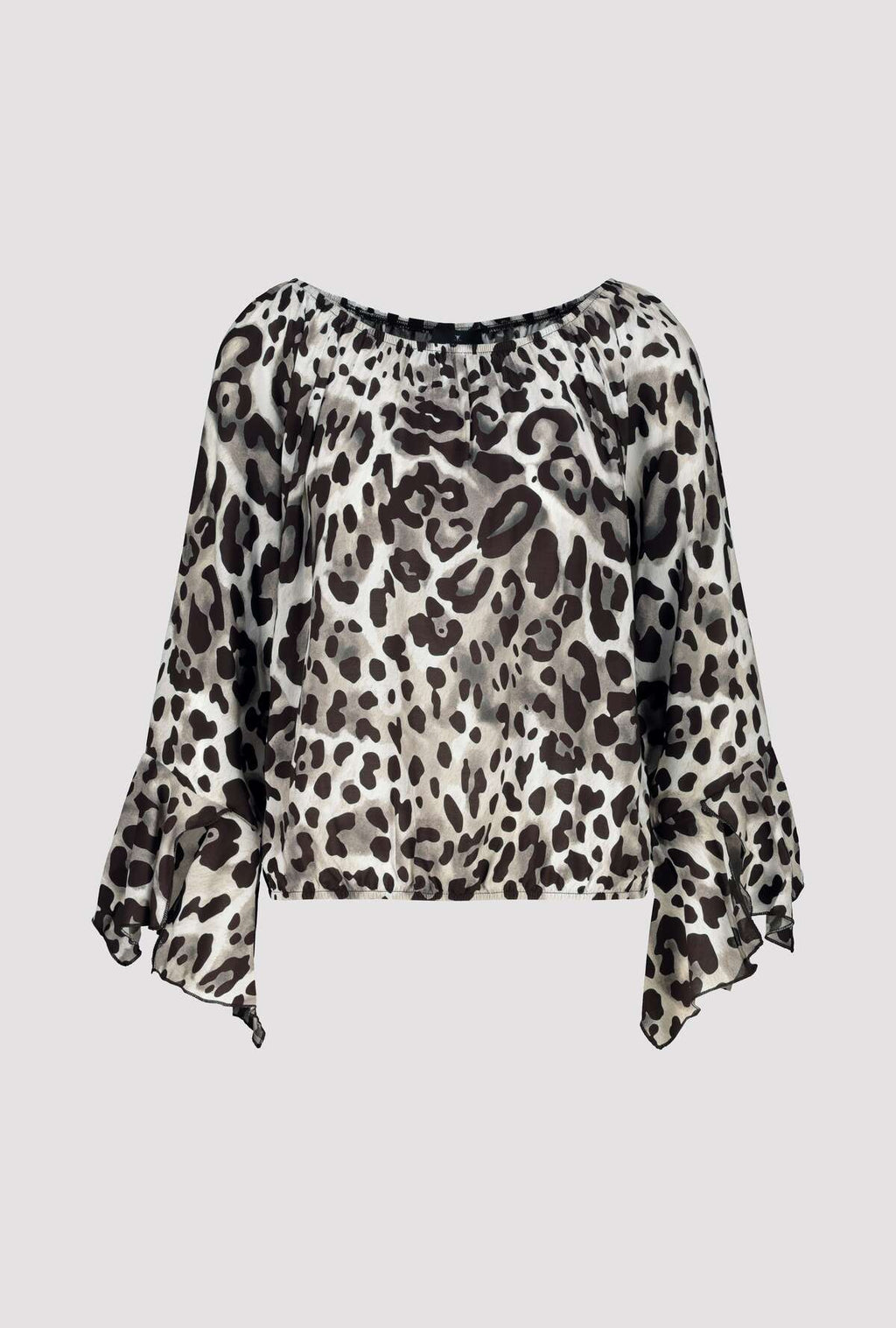 ALL-OVER LEO PRINT BLOUSE
