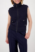 JACKET KNIT VEST TWEED