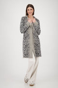 JACKET KNITTED COAT LEO PRINT