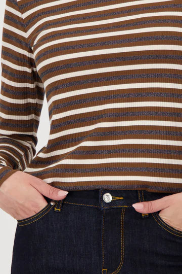 LUREX STRIPE T-SHIRT