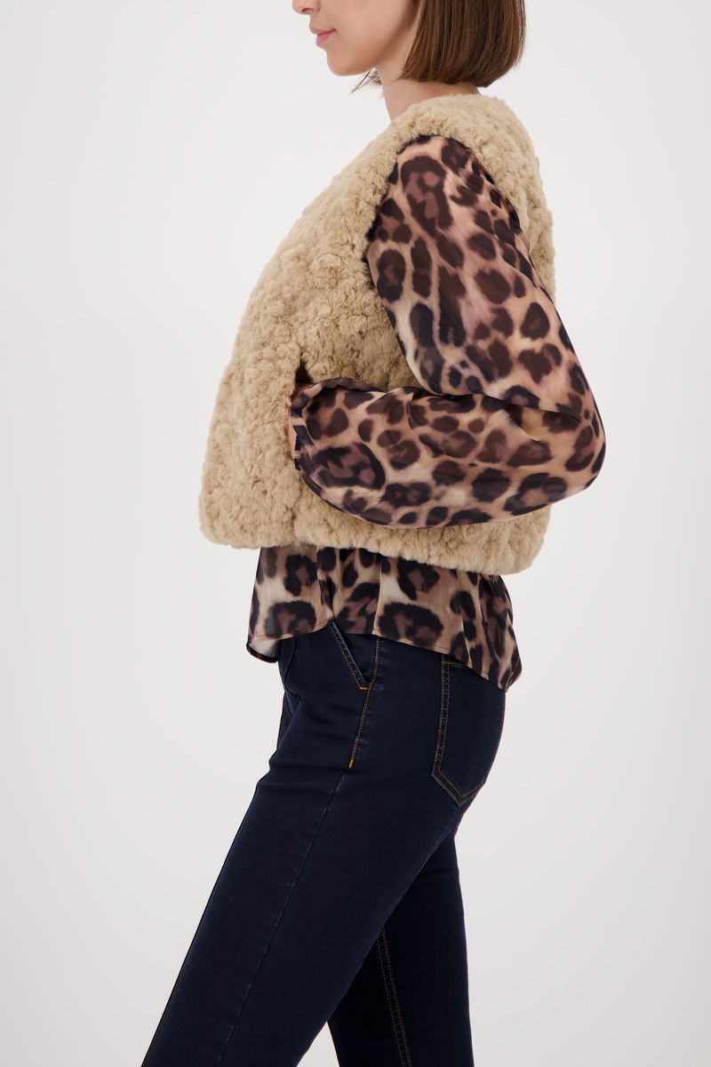 WAIST COAT FAKE FUR