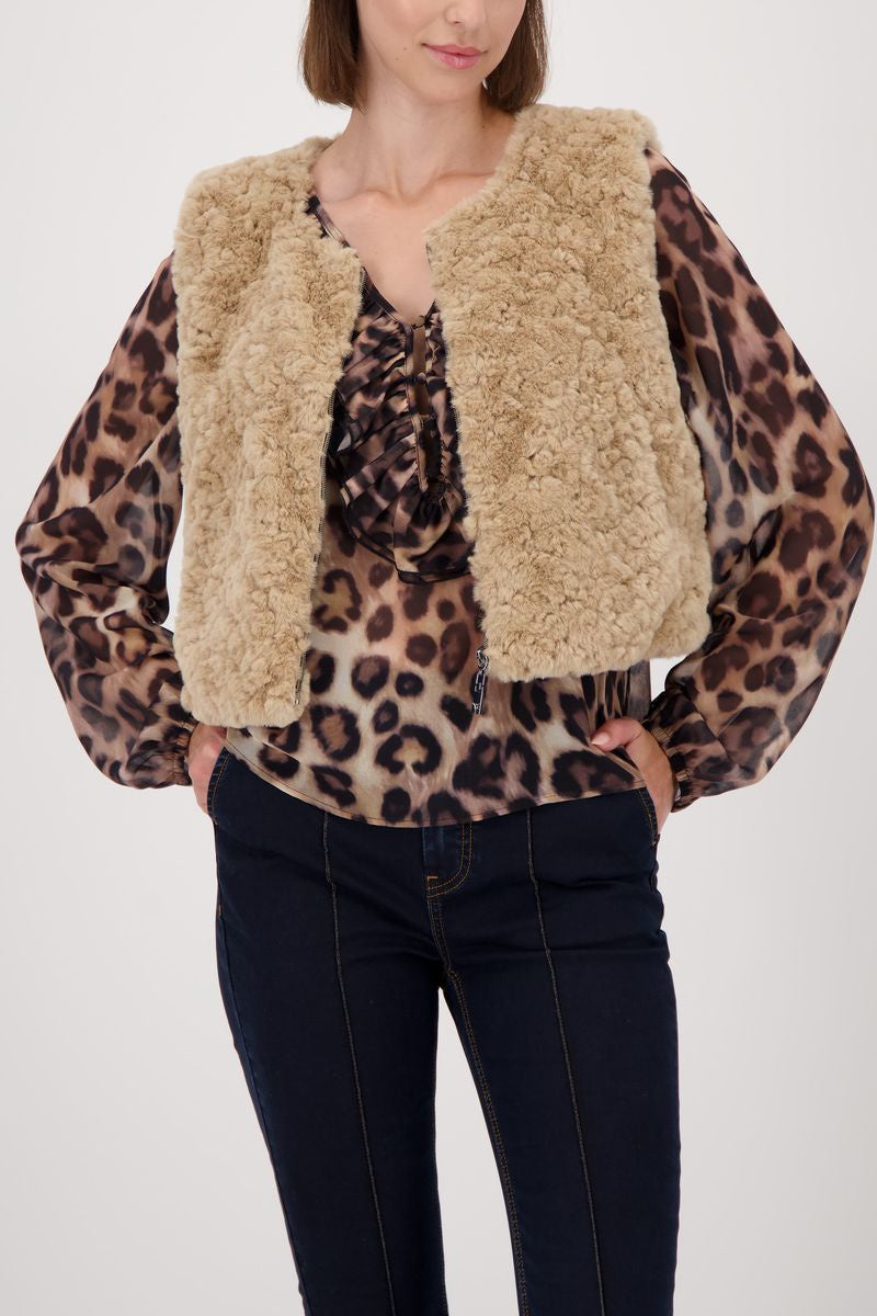 WAIST COAT FAKE FUR