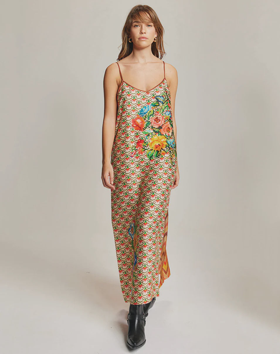 OLIVIA CAMISOLE DRESS - JEANS