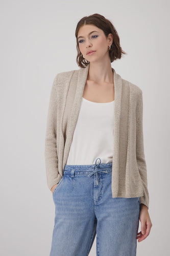 BASIC KNTD THROW-OVER JACKET