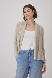 BASIC KNTD THROW-OVER JACKET