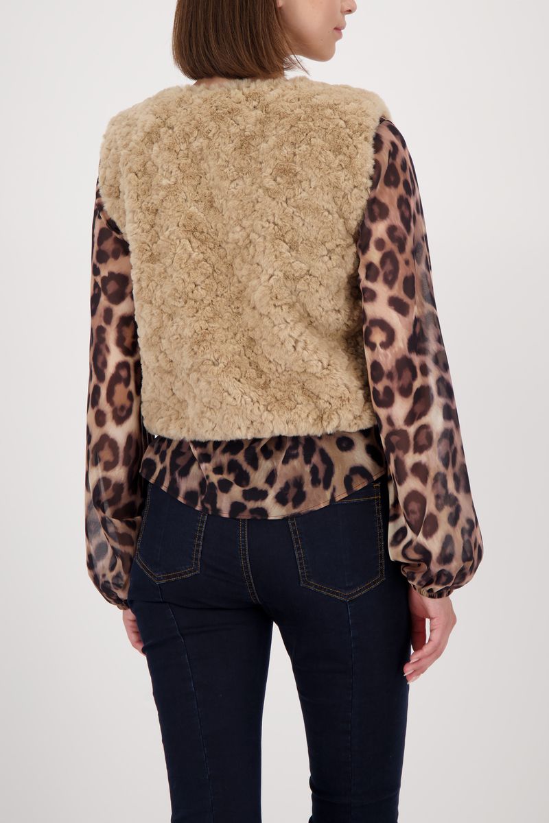 WAIST COAT FAKE FUR