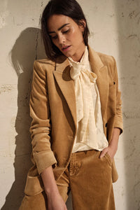 IVORY SOFT CORD BLAZER