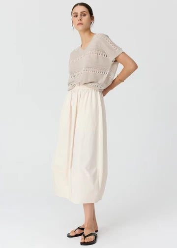 LIANA V NECK POINTELLE KNIT