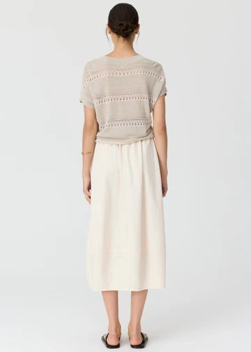 LIANA V NECK POINTELLE KNIT