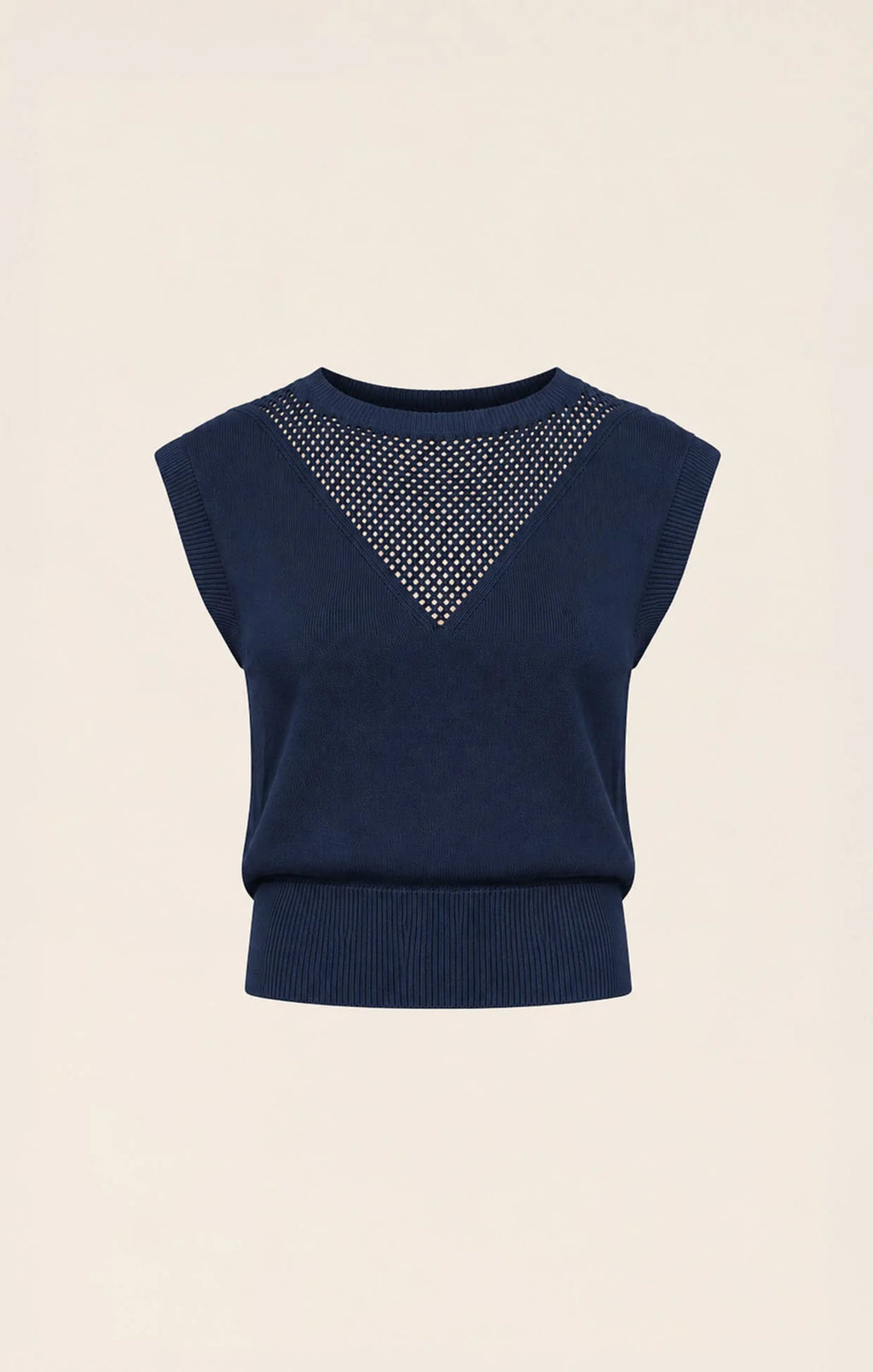 CHLOE KNIT TOP IN NAVY