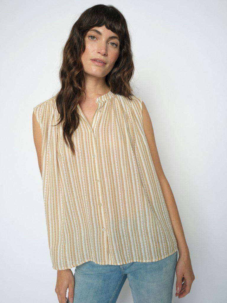 AMELIA STRIPE SL BLOUSE