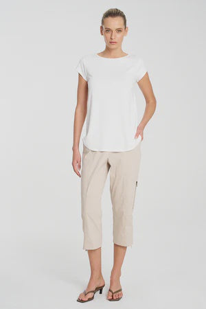 CROPPED ZIP CARGO - BISCOTTI