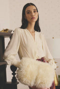 EDEN SILK PLEATED SHIRT