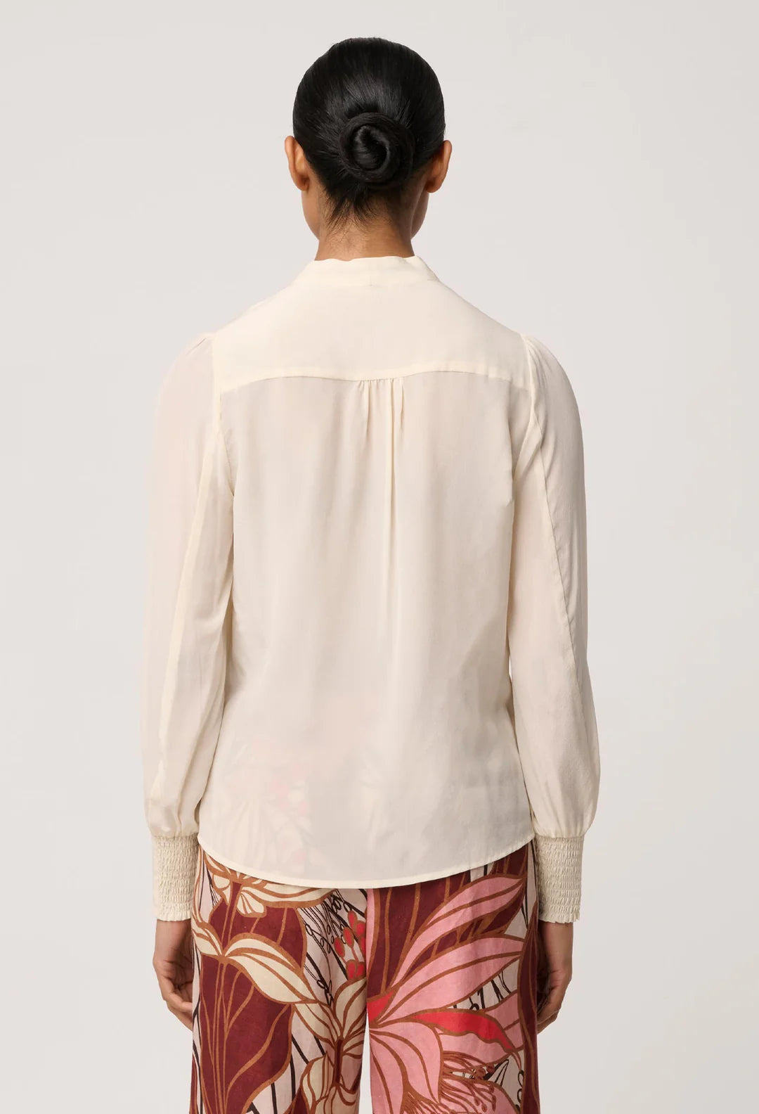 EDEN SILK PLEATED SHIRT
